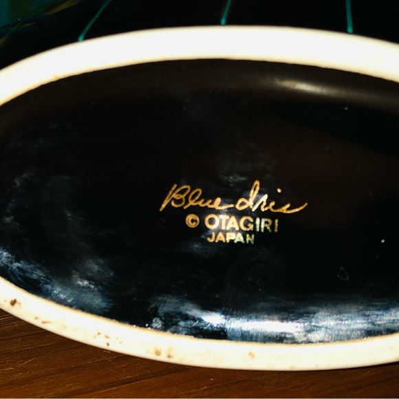 80's Blue Iris Vase - Otagiri Japan - Purple Iris Vase - 80's Floral Vase - Picture 7 of 16